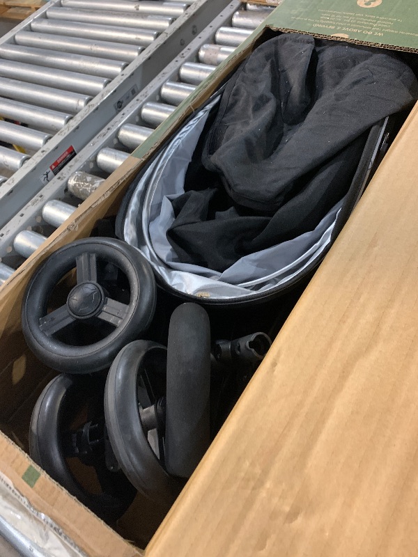 Photo 1 of ***MISSING PARTS SEE COMMENTS***Jeep AdventureGlyde Stroller by Delta Children - Lightweight Travel Stroller with Smoothest Ride & Compact Fold, 3-Position Recline, Extra Large Storage Basket, Black/Grey