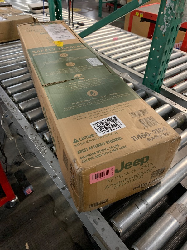 Photo 1 of ***MISSING PARTS SEE COMMENTS***Jeep AdventureGlyde Stroller by Delta Children - Lightweight Travel Stroller with Smoothest Ride & Compact Fold, 3-Position Recline, Extra Large Storage Basket, Black/Grey