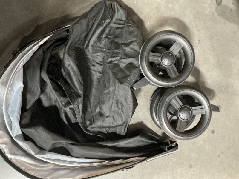 Photo 1 of ***MISSING PARTS SEE COMMENTS***Jeep AdventureGlyde Stroller by Delta Children - Lightweight Travel Stroller with Smoothest Ride & Compact Fold, 3-Position Recline, Extra Large Storage Basket, Black/Grey