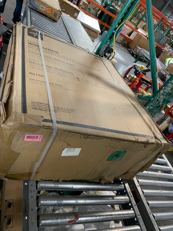 Photo 1 of ***FACTORY SEALED***Medline Excel Extra-Wide Bariatric Wheelchair For Adults and Seniors with 24" Wide Seat, Supports up to 500 lbs