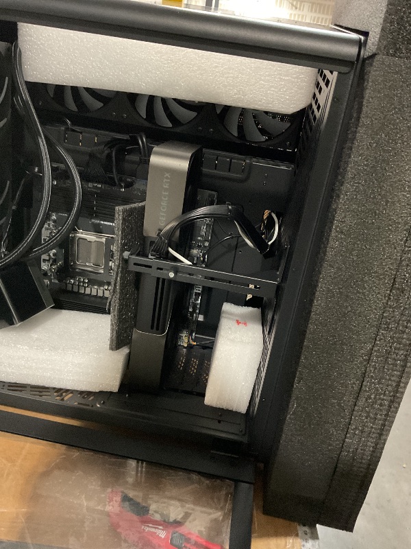 Photo 1 of * * PARTS ONLY, MISSING CPU AND MOTHER BOARD DAMAGED PINS.**ZOTAC MEK Gaming PC Desktop, NVIDIA GeForce RTX 5090 32GB GDDR7, AMD Ryzen 7 9700X Up to 5.5GHz, 32GB DDR5, 2TB NVMe SSD, 1200W 80+ Gold PSU, WiFi 7, Windows 11 Pro
