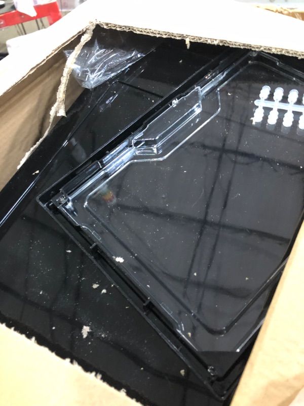 Photo 1 of ***MISSING PARTS***
Amllas 8 Pack Shoe Boxes Black Plastic Stackable, Large Shoe Storage Organizer,Drop Side Front Shoe Containers for Entryway,Sneaker Storage Fit up to US Size 13 for Men/Women(13’’x 10.6”x 8.3”)