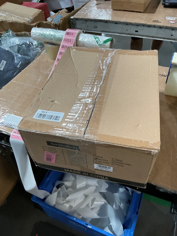 Photo 1 of (Partial Set, Only 1) PARTPHONER 23" Modern Ceramic Table Lamp Set of 1, Table Lamps for Living Room, Rustic Farmhouse Bedside Lamps Nightstand lamp for Bedroom, Desk Lamp for End Table Home Decor Navy Blue