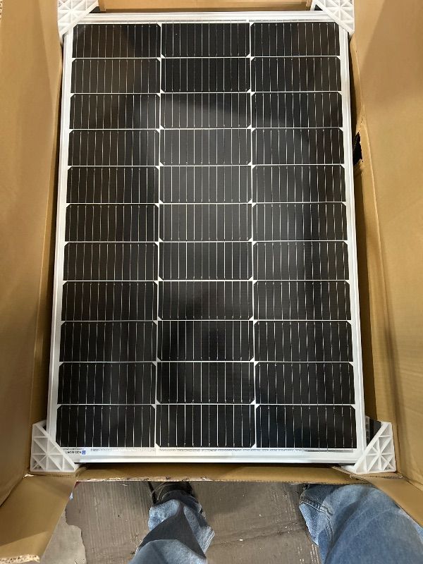 Photo 1 of ***FACTORY SEALED*** ECO-WORTHY 400W Solar Panels 4pcs 100 Watt 18V Monocrystalline Solar Panel Module for Off Grid PV Power for Home, Camping, Boat, Shed Farm, RV,12V Battery,2-Pack 2 * 100W