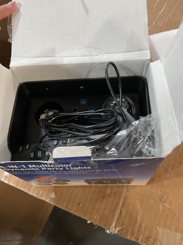 Photo 1 of ** missing one disco ball **
Party Lights,Disco DJ Strobe Light Rave Stage Projector Effect Dance Club Light Sound Activated with Remote Control for Parties Home Show KTV Pub Dance Christmas