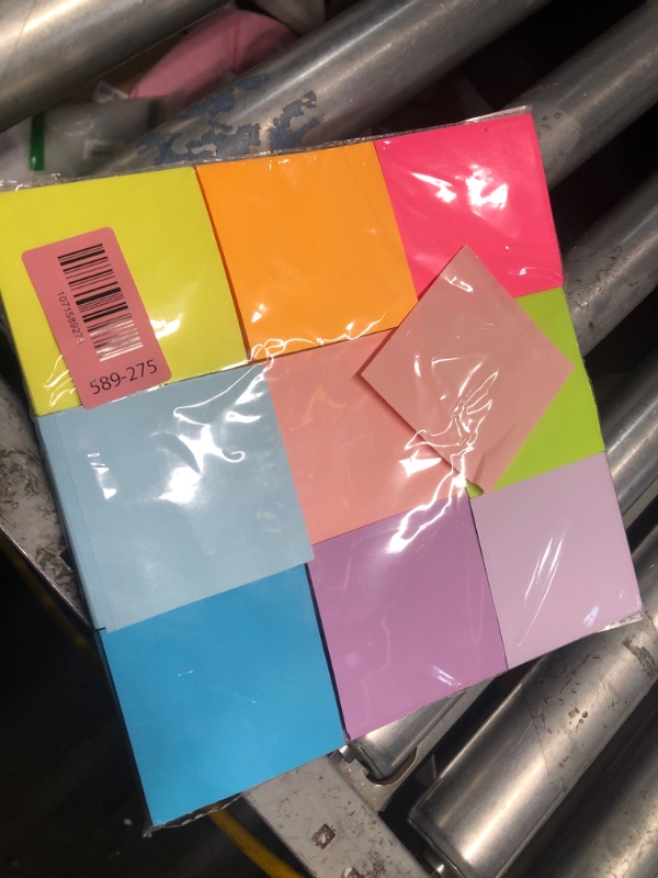 Photo 1 of (18 Pads) Pop Up Sticky Notes 3x3 Refills, Strong Adhesive Memo Pad Bulk with 9 Bright Colors, Suitable for Home, Office, School, Clean Removal