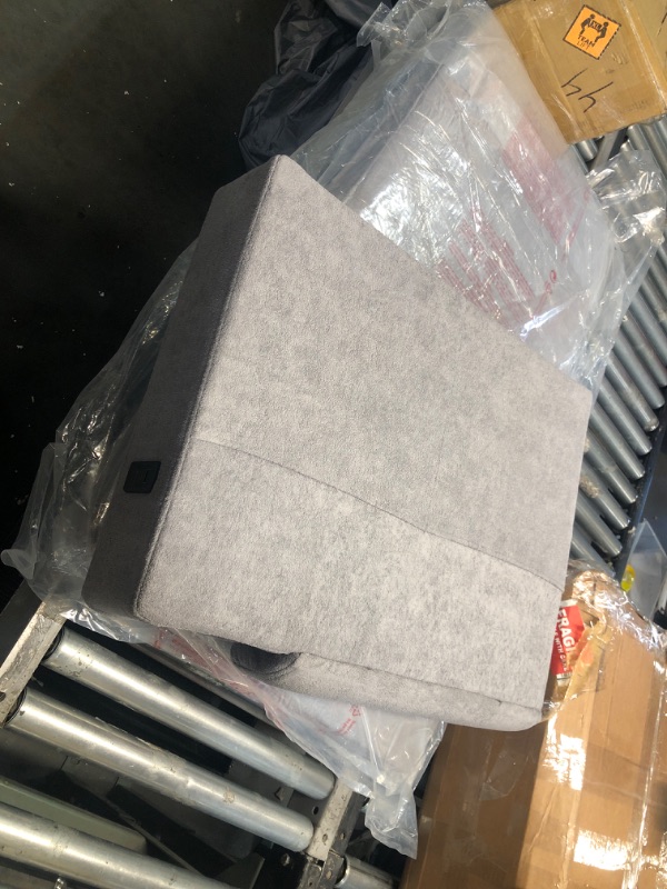 Photo 1 of ** only carton # 2 is included, missing carton # 1 *** ASHOMELI 99" Convertible Sleeper Sofa Bed,L Shaped with Storage Chaise Pull Out Couch for Living Room,USB and Type-C,Removable Washable Chenille Covers (Gray)
