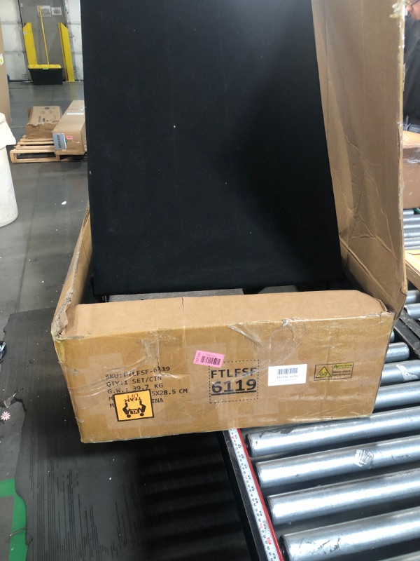 Photo 1 of ** only carton # 2 is included, missing carton # 1 *** ASHOMELI 99" Convertible Sleeper Sofa Bed,L Shaped with Storage Chaise Pull Out Couch for Living Room,USB and Type-C,Removable Washable Chenille Covers (Gray)