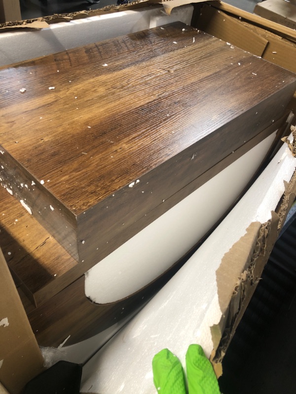 Photo 1 of  43" Console Table, C-Shaped Modern Accent Table Hallway Table