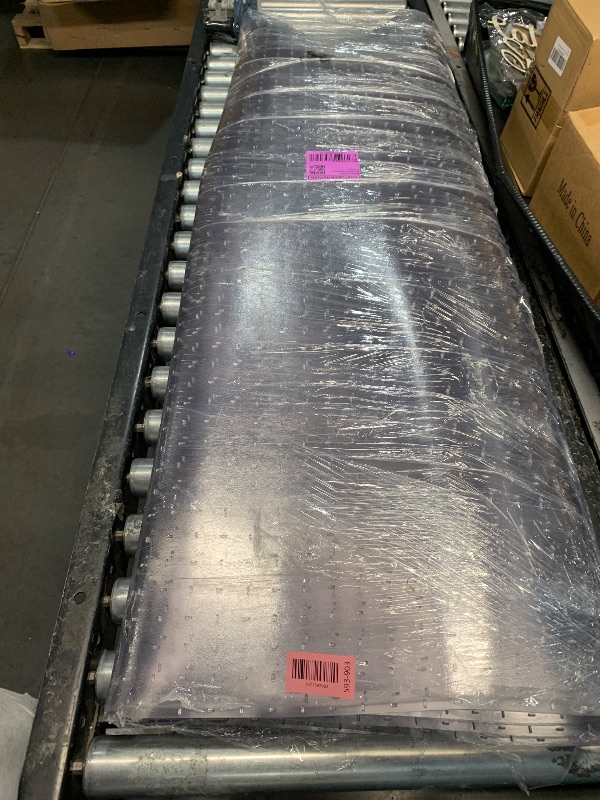 Photo 1 of (stiff vinyl material) Chair Mat for Medium Pile Carpet, 60"x96" Rectangle, Clear Vinyl Beveled Edge