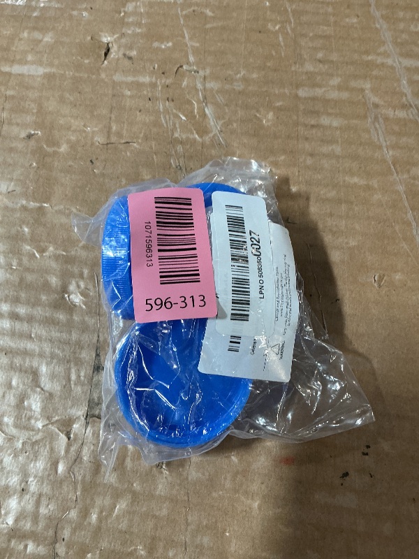 Photo 1 of (6-Pack) Calvana 53mm Reusable Water Jug Caps, Lids for 3 and 5 Gallon Water Jug, Water Bottle Cover Screw Top, Compatible with American Maid Plastic Water Bottles and Jugs Ranging, PP Material, Blue