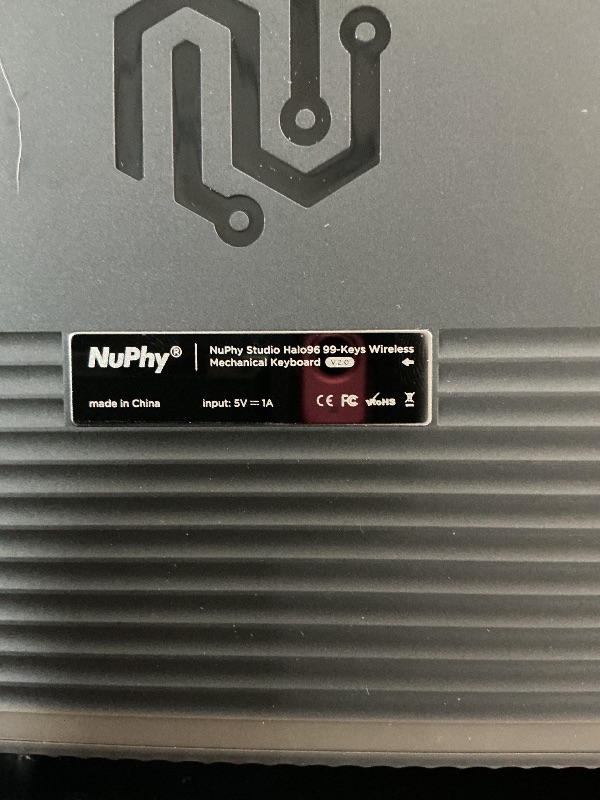 Photo 1 of *N key doesn't work* nuphy Halo96 V2 Wireless Keyboard,Gasket Structure,96% Hot Swappable Gaming Keyboard, 99 Kyes RGB Backlit Mechanical Keyboard, Support QMK/VIA,Bluetooth/USB-C/2.4GHz-Black,Lemon Switches (55gf)