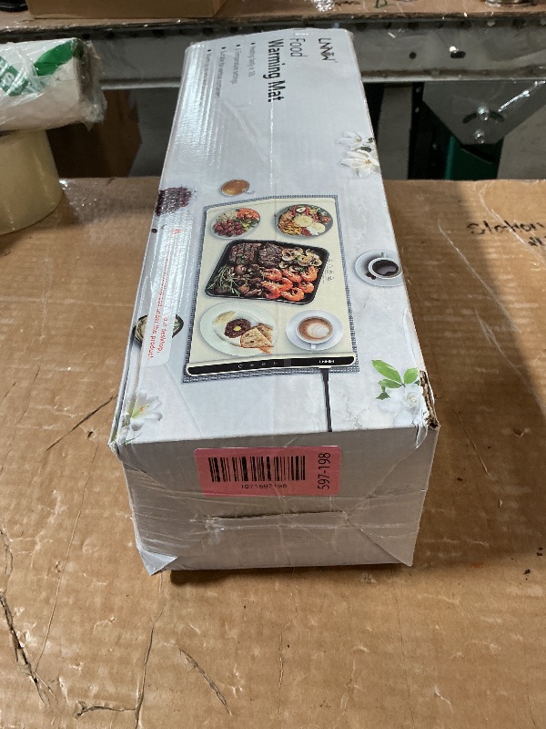 Photo 1 of ***MISSING PARTS***
Food Warming Mat with Heat-Resistant Pad, 26X15 Inch, 6-Level Temp 6-Hour Timer, Child Lock Safety,Food Warmer Chafing Dishes for Buffet.