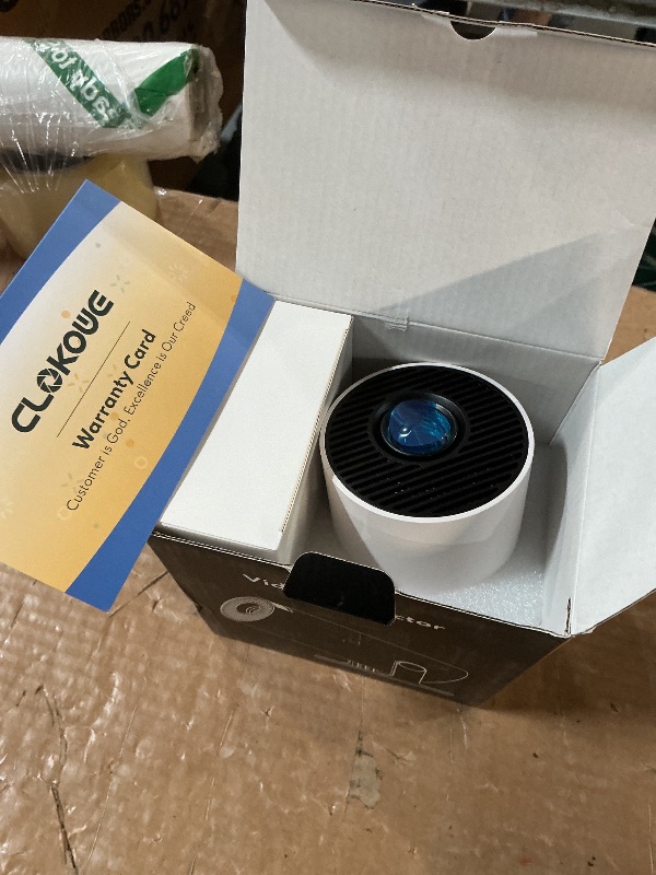 Photo 1 of [Built-in Apps] CLOKOWE Mini Projector with WiFi and Bluetooth, 2026 Upgraded 1080P Smart Portable Projector with 180° Rotation, Auto Keystone, Compatible with iPhone/Android/Laptop/TV Stick/HDMI/USB