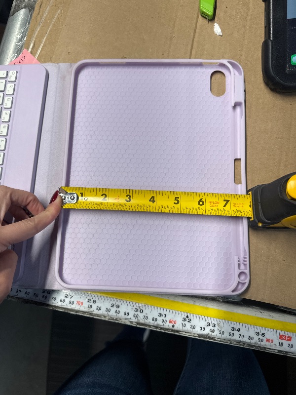 Photo 1 of ***STOCK PHOTO FOR REFERENCE ONLY***SEE PICTURES***Harvopu Keyboard Case Compatible with iPad Air 11-inch/Air 5th 4th Generation Case with Keyboard-Backlit Detachable, Folio Keyboard Cover with Pencil Holder for Air 11" M4/M3/M2, Air 5/Air 4 (Purple)