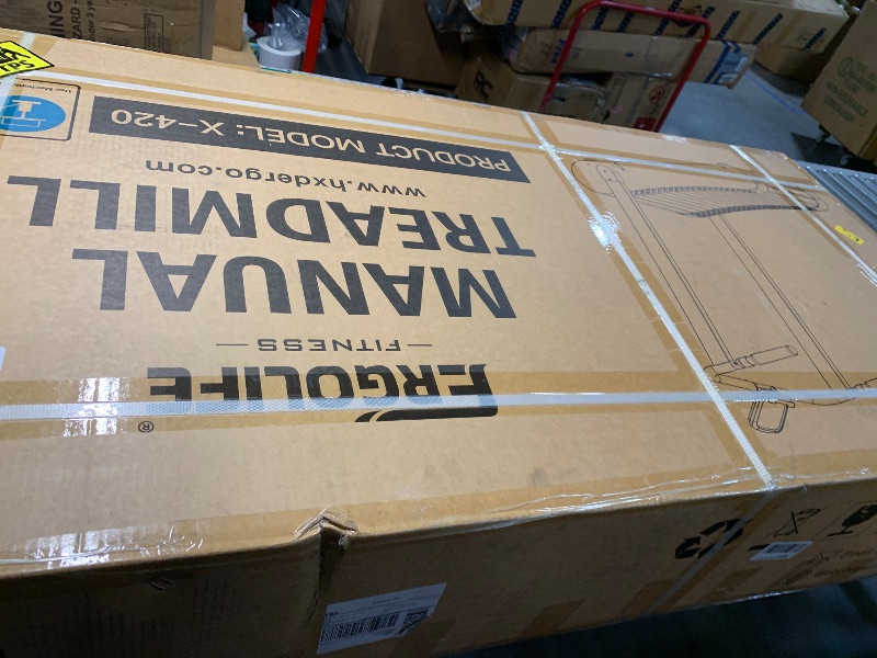Photo 1 of ***FACTORY SEALED***ERGOLIFE Curved Treadmill with Non-Electric Motorized, 2-in-1 Folding Treadmill with APP for Home Workout, Compact Manual Walking Pad, Office Running Machine with LCD Display
