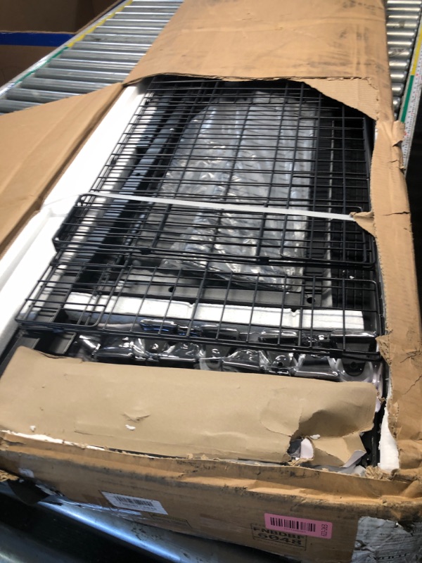 Photo 1 of ***BOX 1/2 ONLY***
YITAHOME Queen Size Bed Frame with 3 Storage Drawers and RGB LED Lights, Velvet Upholstered Bed with Charging Station and Storage Headboard, No Box Spring Needed, Easy Assembly, Noise-Free, Grey