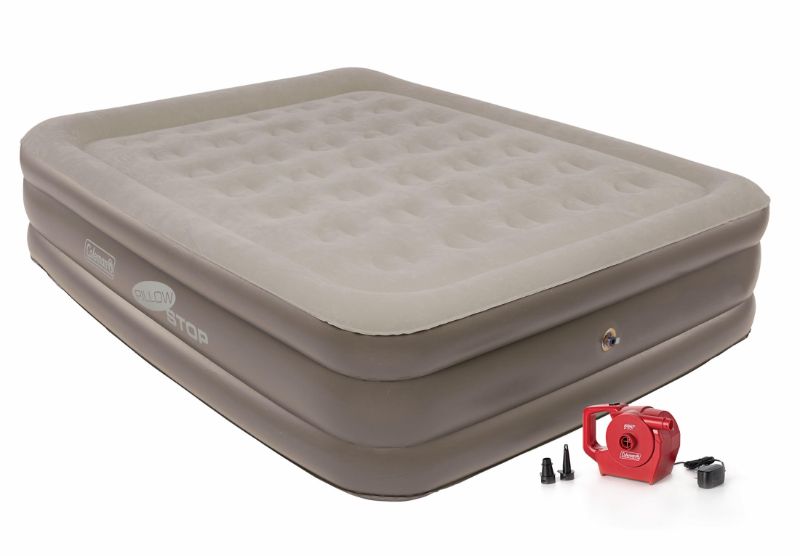 Photo 1 of ***no air pump*** Coleman SupportRest Double-High 18" Queen Air Mattress | Indoor and Outdoor Raised Airbed with 120V Rechargeable Air Pump | Blow Up Air Mattress for Camping