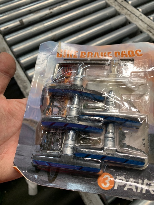 Photo 1 of ***MISSING ONE***
Alritz Bike Brake Pads Set, 6 PCS Road Mountain Bicycle V-Brake Blocks Shoes with Free Hex Wrench & Shims, No Noise No Skid, 70mm, for Front and Back Wheel(Blue)