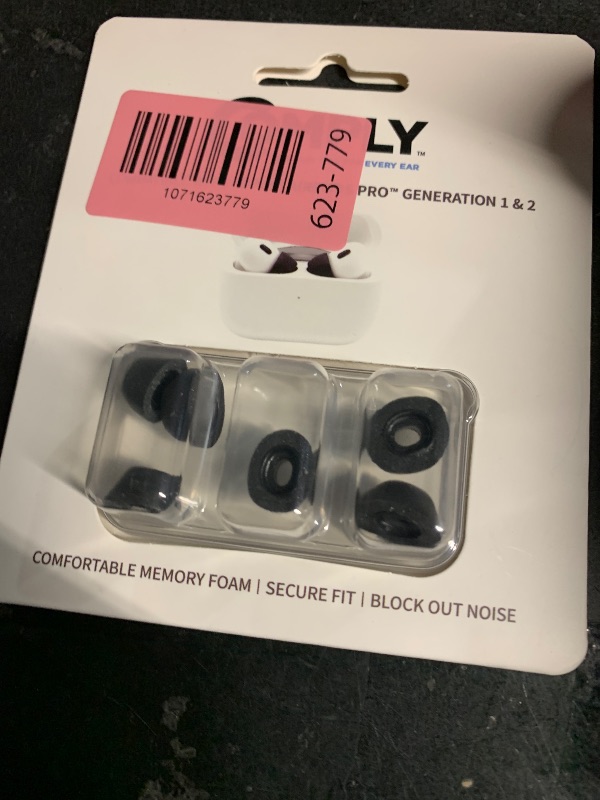 Photo 1 of ***MISSING PARTS***
Comply Memory Foam Replacement Earbud Tips for Apple AirPods Pro 1 & 2 | Ultimate Comfort, Secure Fit, Superior Noise Isolation | Anti Slip, Prevent From Falling Out | Black (S/M/L) (3 Pairs)