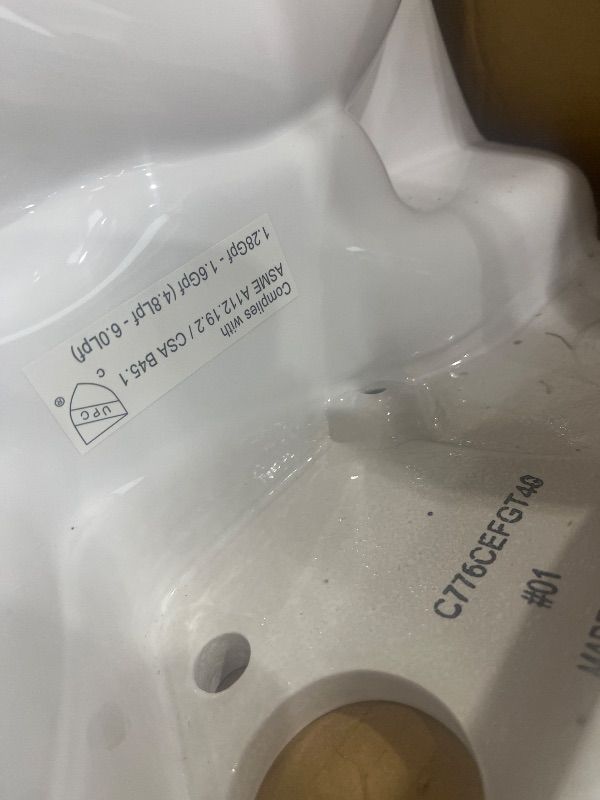 Photo 1 of ***PARTIAL SET (BOWL ONLY) - PRICE ADJUSTED***
TOTO® Drake® WASHLET®+ Two-Piece Elongated 1.6 GPF Universal Height TORNADO FLUSH® Toilet with S2 Bidet Seat, Cotton White - MW7763346CSFG#01