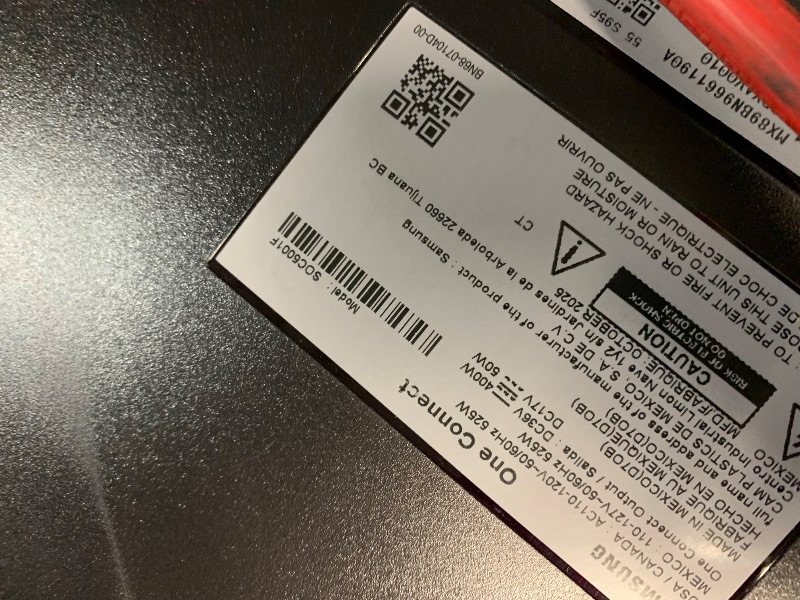 Photo 1 of ***DAMAGED, SEE PHOTOS***
Samsung 55-Inch Class OLED S95F 4K Glare Free Smart TV (2025 Model) NQ4 AI Gen3 Processor, HDR Pro, Motion Xcelerator 164Hz, Dolby Atmos, Samsung Vision AI, Alexa Built-in