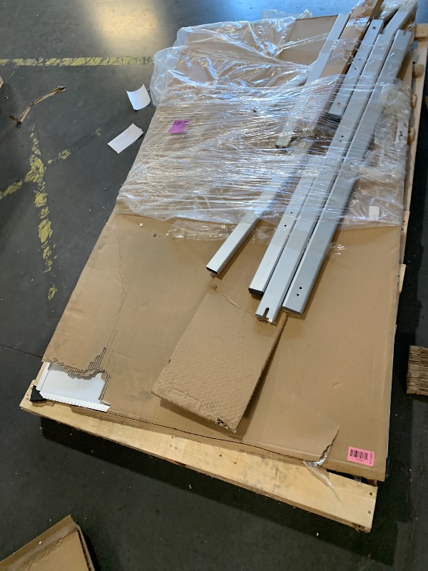 View 3 of ***MISSING HARDWARE***
***TRUCK/TRAILER PICKUP ONLY***
VIZ-PRO Double-Sided Magnetic Mobile Whiteboard, 72 x 40 Inches, Rolling Dry Erase Board Easel Stand on Wheels with Aluminium Frame for School Office Home