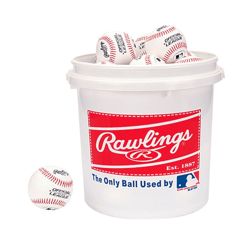 Photo 1 of ***DAMAGED - SEE NOTES/PICTURES***
Rawlings Bucket with 24 Official League Recreational-Play Baseballs
