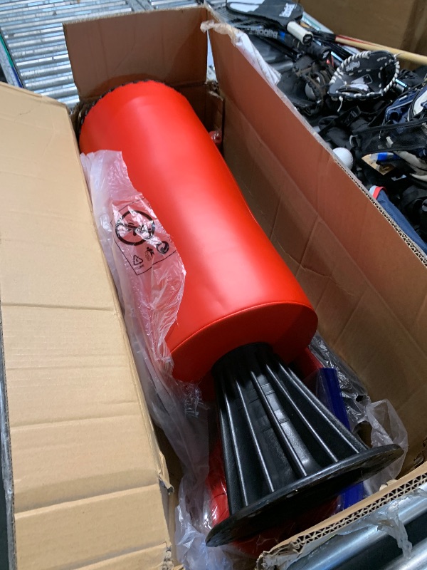 Photo 1 of ***MISSING HARDWARE***
Soozier Boxing Bag, Freestanding Punching Bag with Speed Ball, Rotating Boxing Bar and Gloves, Weighted Base