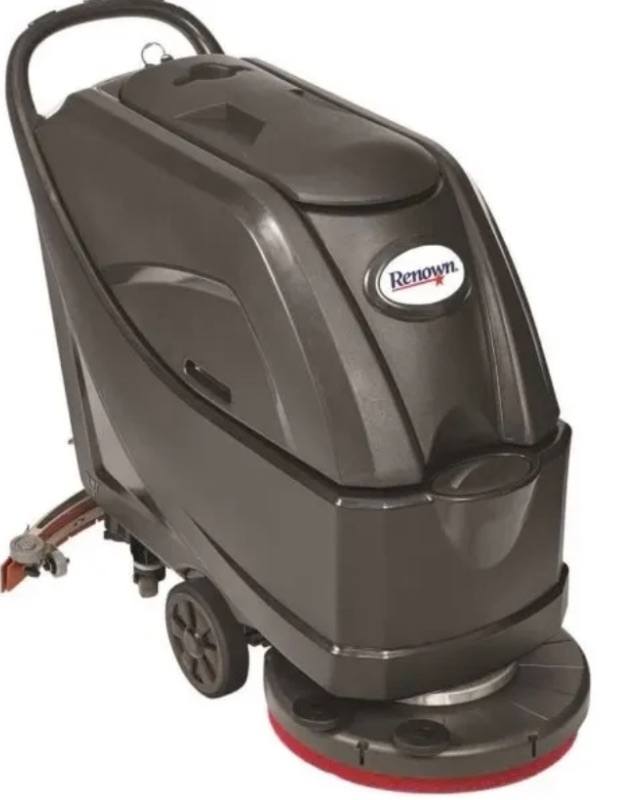 Photo 1 of ***DAMAGED DURING SHIPMENT***
Renown 20 Walk Behind Auto Scrubber With 16 Gal Tank Pad Assist