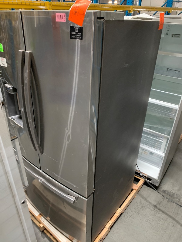 View 5 of ***DAMAGED DURING SHIPMENT******TRUCK/TRAILER PICKUP ONLY***Samsung Bespoke AI 36" 30.5 Cu. Ft. Fingerprint Resistant Stainless Steel French Door Refrigerator with External Water & Ice Dispenser