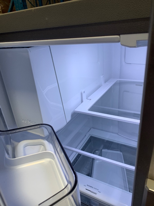 View 2 of ***DAMAGED DURING SHIPMENT******TRUCK/TRAILER PICKUP ONLY***Samsung Bespoke AI 36" 30.5 Cu. Ft. Fingerprint Resistant Stainless Steel French Door Refrigerator with External Water & Ice Dispenser