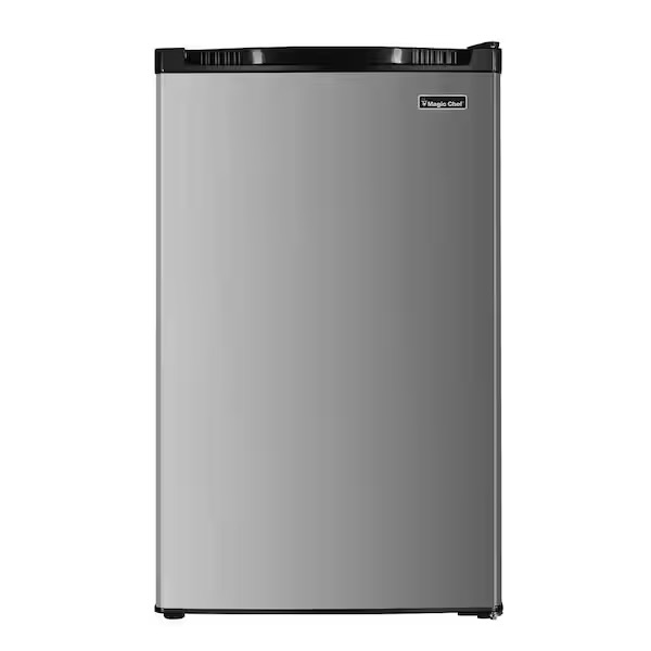 View 1 of ***DAMAGED DURING SHIPMENT******TRUCK/TRAILER PICKUP ONLY***4.4 cu. ft. Compact Mini Refrigerator in Stainless Look