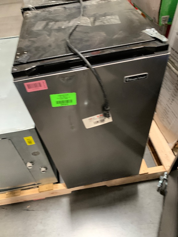 View 4 of ***DAMAGED DURING SHIPMENT******TRUCK/TRAILER PICKUP ONLY***3.3 cu. ft. Mini Fridge in Stainless Look