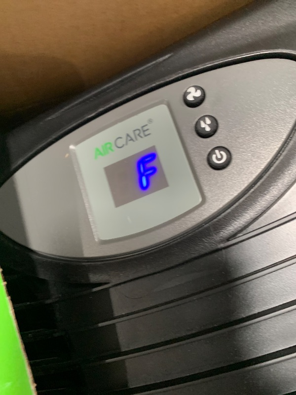 Photo 1 of ***DAMAGED DURING SHIPMENT******TRUCK/TRAILER PICKUP ONLY***AIRCARE Valiant Digital Whole-House Console-Style Evaporative Humidifier (Brushed Nickel)