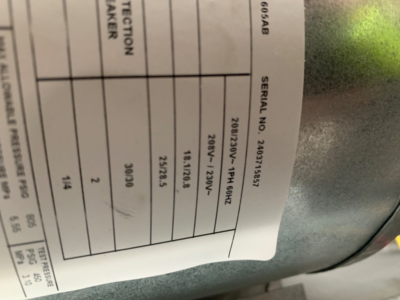 Photo 1 of ***PARTIAL SET*** Air handeller only ***TRUCK OR TRAILER PICK UP***