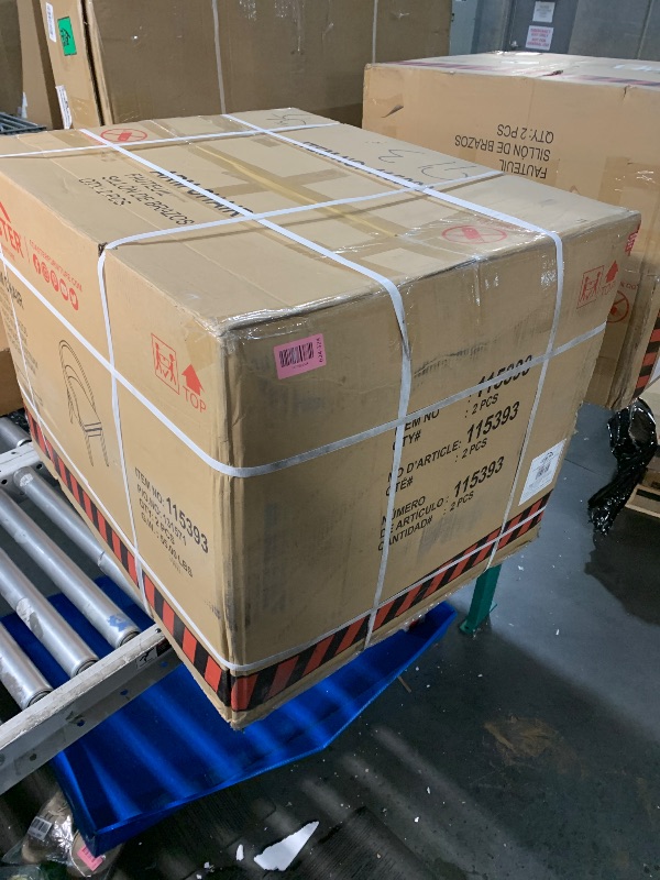 Photo 1 of ***FACTORY SEALED***
Coaster Home Furnishings - Leandro - Upholstered Dining Arm Chairs with Curved Backrest, Open Barrel Design and Cushioned Seat - Dining Room - Set of 2 - Burnished Black and Cream - 115393
