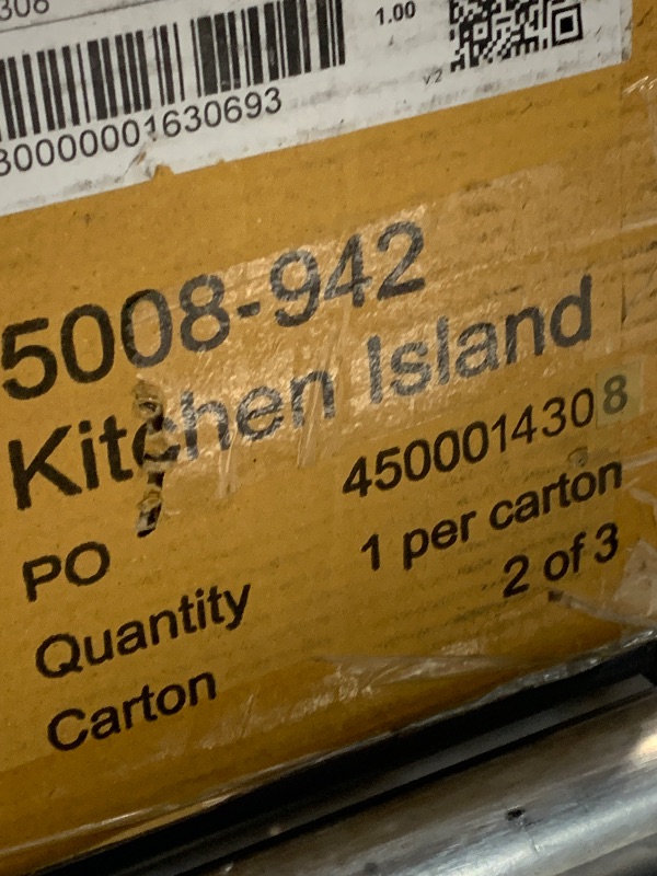 Photo 1 of ***FACTORY SEALED - OPENED FOR INSPECTION***
***PARTIAL SET (BOX #2 OF 3) - PRICE ADJUSTED***
Monarch Black/Distressed Oak Kitchen Island with Granite Top by Home Styles
