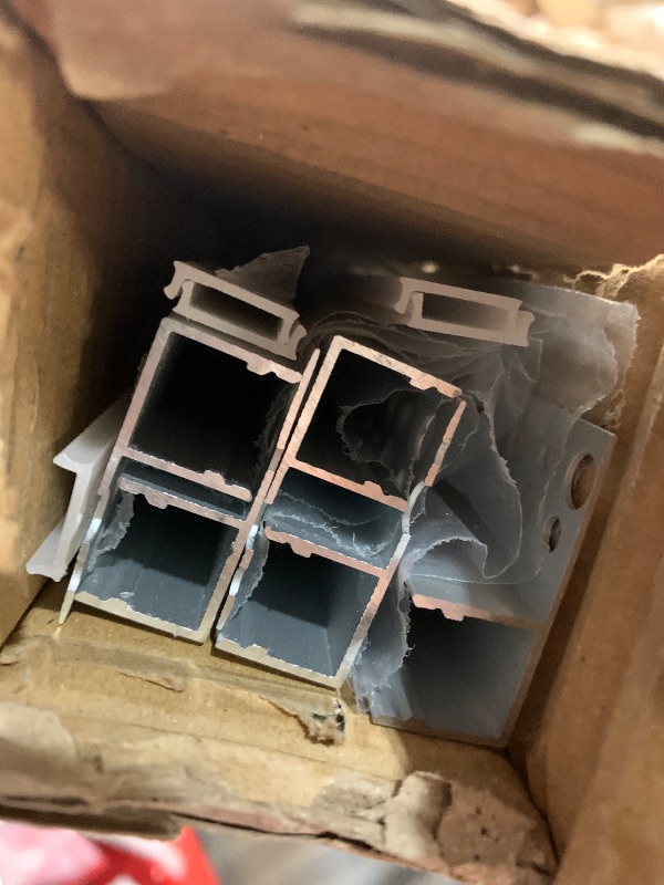 Photo 1 of ***MISSING PARTS***
Besseto Plaster-in LED Channel 6 Pack 6.6FT/2 Meter Trim Edge Tile LED Strip Aluminum Channel, Trimless Recessed Drywall Aluminum LED Profile with Milky Diffuser and End Caps