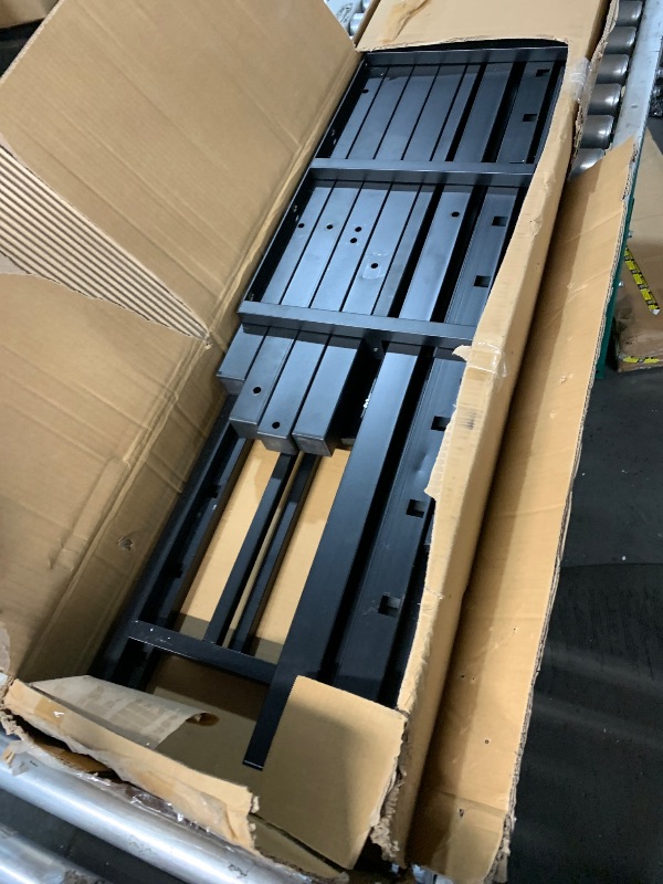 Photo 1 of ***MISSING PARTS***
***PARTIAL SET - PRICE ADJUSTED***
***TRUCK/TRAILER PICKUP ONLY***
Bellemave Queen Over Queen Bunk Bed with Ladders, Metal Bunk Beds Frame with Full-Length Guardrails, Heavy-Duty Bunkbed for Bedroom, Guest Room, Dorms, Noise-Reduce and