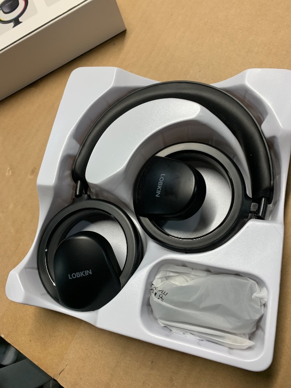 Photo 1 of ***MISSING PARTS***
LOBKIN Open Ear Headphones, Bluetooth 6.0 Wireless Headset with Mic Detachable, Adjustable RGB Lights, Voice Assistant Comfortable Breathable Safe Lightweight Over Ear Headphones for Working Gaming