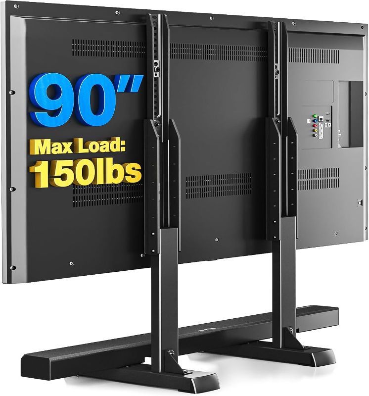 Photo 1 of  Table Top TV Stand with Height Adjustable TV Legs, TV Stands Base with Cable Management for Most 37 to 86 90 Inch Flat or C
