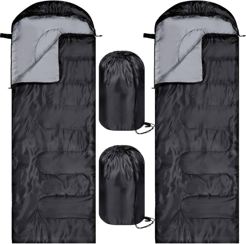 Photo 1 of ***FACTORY SEALED***
***STOCK PHOTO FOR REFERENCE ONLY*** 
PACK OF 11 Tudomro Camping Sleeping Bag for Adults Lightweight Packable Waterproof Camping Gear Equipment to Keep Warm for Outdoor Backpacking Hiking Travel