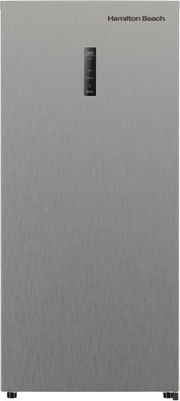 Photo 1 of ***DAMAGED - SEE NOTES/PICTURES***
Hamilton Beach HBFRF1495 14 cu ft Upright Convertible Fridge/Freezer-Frost Free-Removable Glass Shelves-LED Interior Light, Stainless