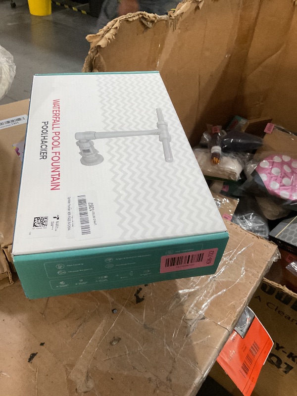 Photo 1 of [Patent Pending] 2025 Upgrade Pool Fountain - Dual Spray Water Fountains for Above Ground/Inground Pools, 2-in-1 Adjustable Waterfall Pool Sprinkler Fountain