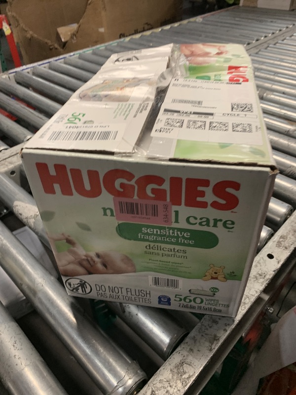 Photo 1 of ***FACTORY SEALED***Huggies Natural Care Sensitive Baby Wipes, Unscented, Hypoallergenic, 99% Purified Water, 10 Flip-Top Packs (560 Wipes Total)