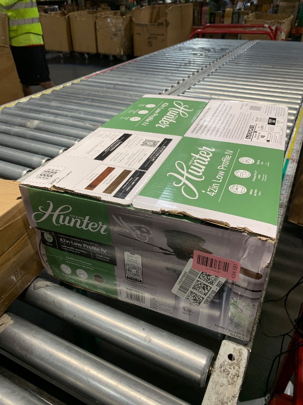 Photo 1 of ***FACTORY SEALED***Hunter 42 inch Indoor Ceiling Fan No Light - Bronze Ceiling Fan without Light, Low Profile Flush Mount, 5 Blades, For Bedroom, Living Room, or Kitchen, Pull Chain - Low Profile IV 51061, New Bronze