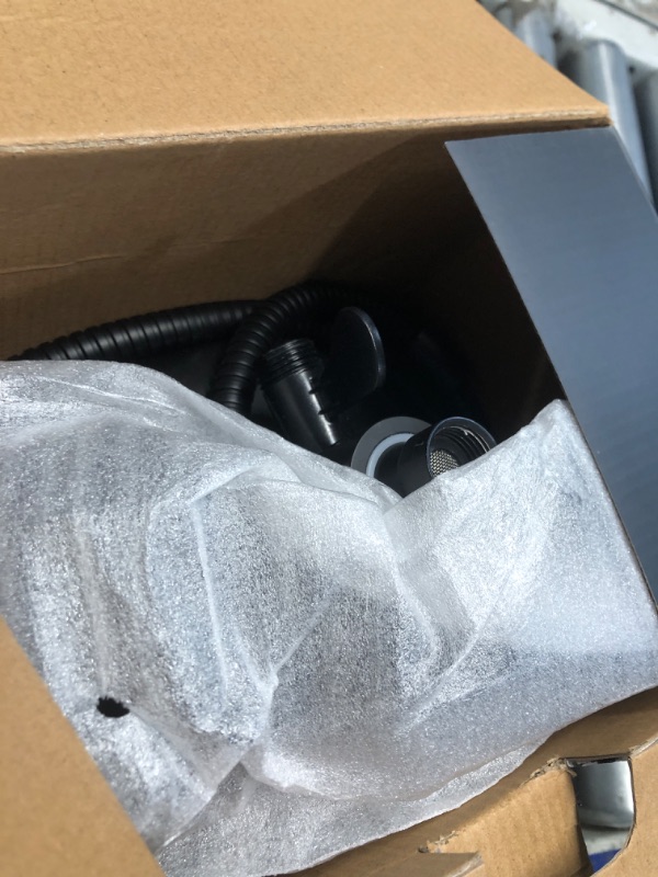 Photo 1 of ****MAY BE MISSING A FEW PARTS****
INAVAMZ Black Shower Heads with Handheld Spray Combo 2.5GPM: 10” Rainfall Shower Head & Detachable Shower Head, 9 Spray Settings Handheld Shower Head with ON/OFF Switch and 15-Stage Filter