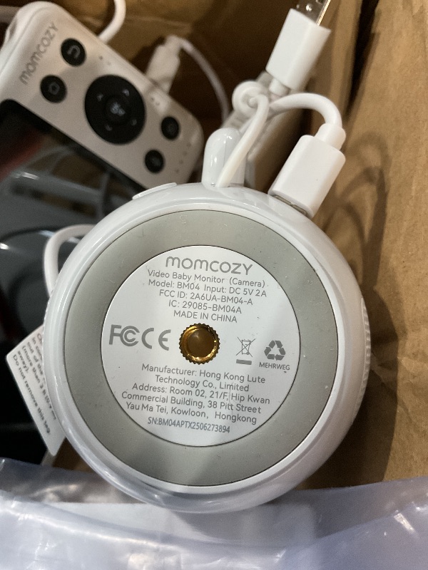 Photo 1 of ***MISSING PARTS***
Momcozy BM04 Smart WiFi Baby Monitor with 2 Cameras, 5’’ 1080P Split Screen Video Baby Monitor with Camera and Audio, Clear Night Vision, 5000mAh Battery, 2-Way Audio