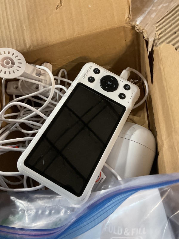 Photo 1 of ***MISSING PARTS***
Momcozy BM04 Smart WiFi Baby Monitor with 2 Cameras, 5’’ 1080P Split Screen Video Baby Monitor with Camera and Audio, Clear Night Vision, 5000mAh Battery, 2-Way Audio